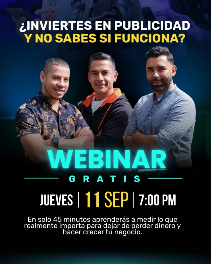 ¿Inviertes en publicidad y no sabes si funciona? WEBINAR Gracias Jueves 11 septiembre 7pm